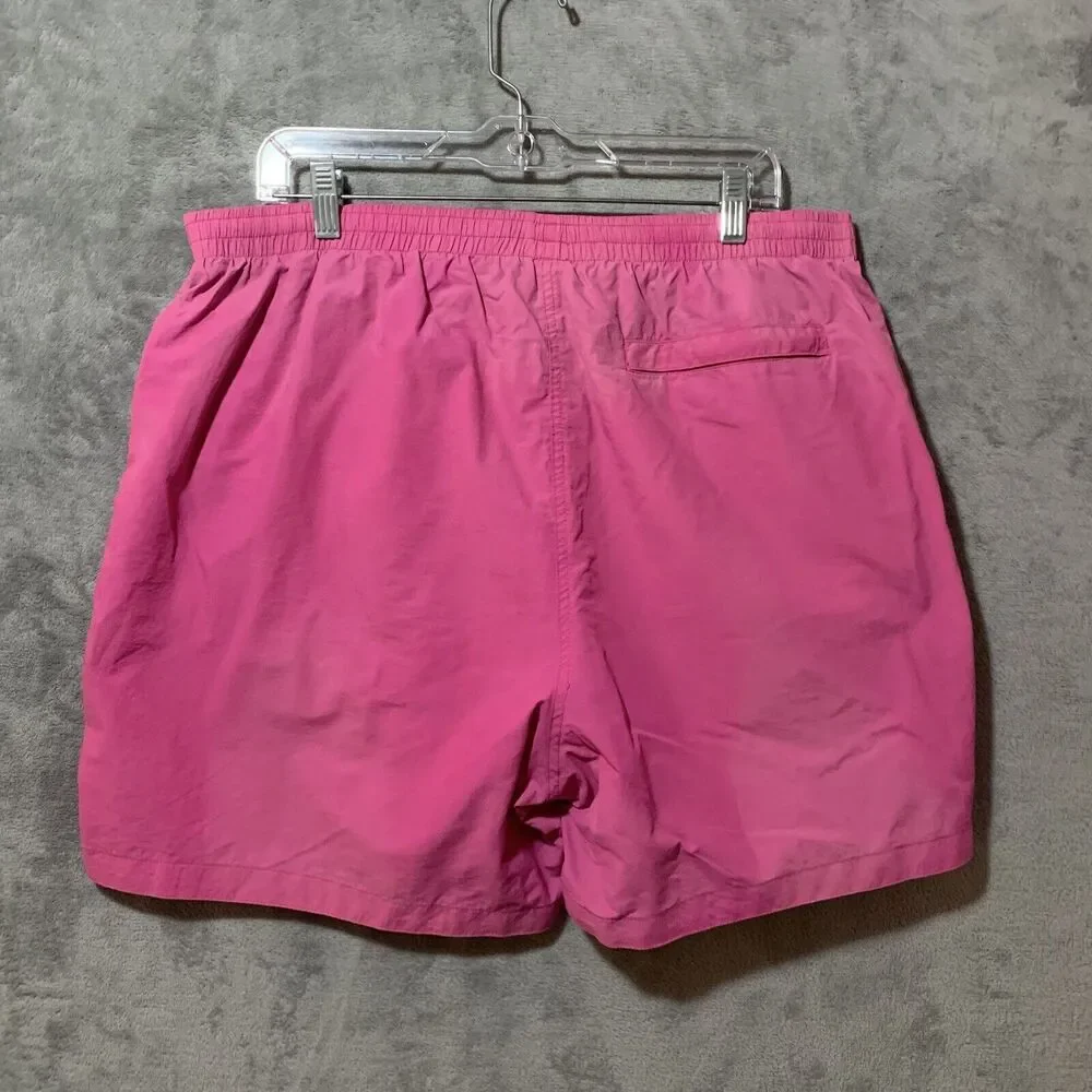 Ovadia & Sons Swim Trunks Men 2XL Hot Pink Mesh Lined Pockets Shorts Beach Pool
